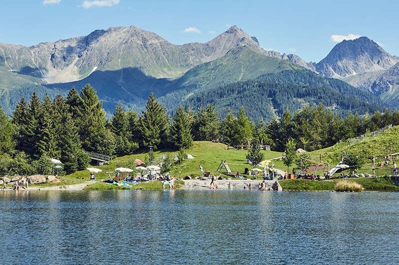 Wolfsee in Fiss im Sommer